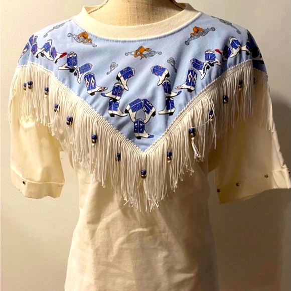 Vintage Tony ward cowboy blouse - Picture 1 of 7
